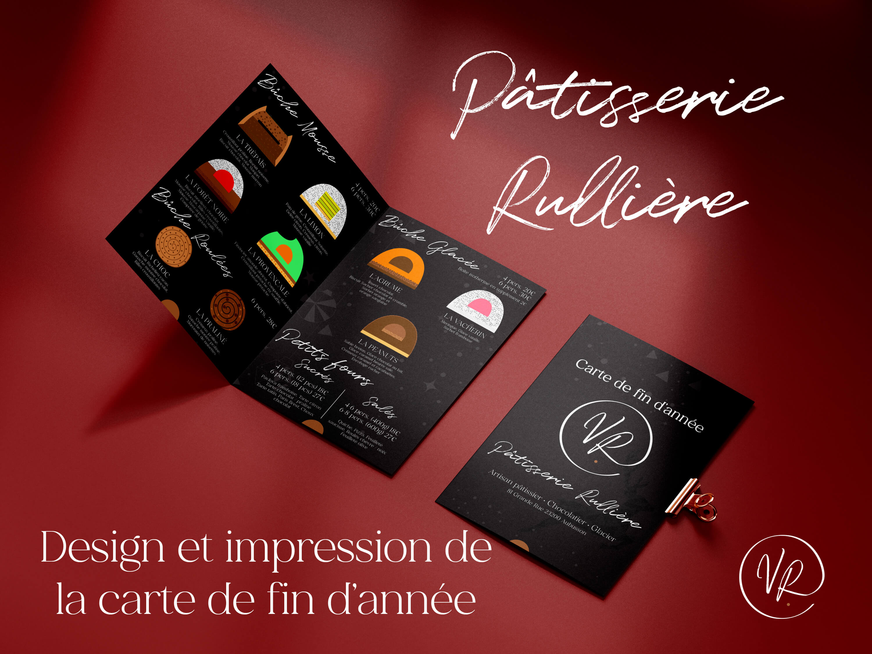 impression de flyers pour une pâtisserie