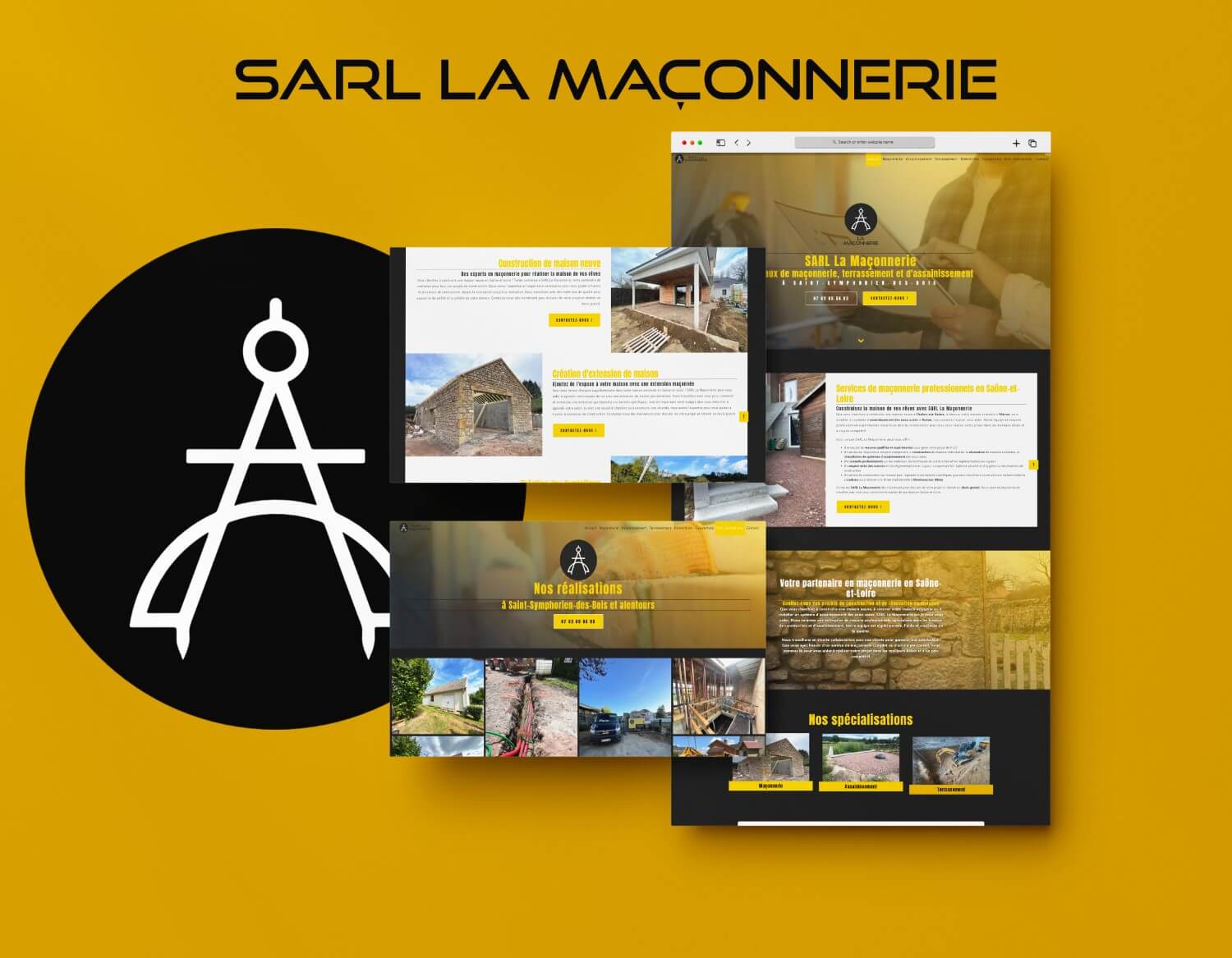SARL La Maçonnerie | Site vitrine présentant les différents services d'un maçon en Saône et Loire