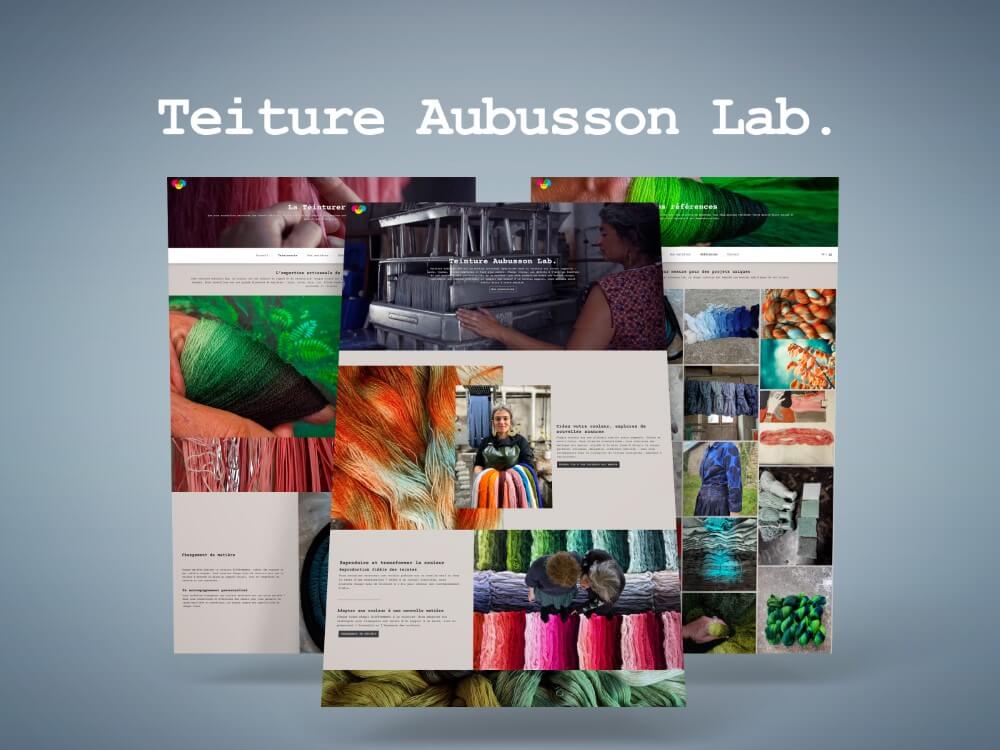 Teinture Aubusson Lab. | Site vitrine d'une teinturière